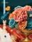 Teal & Burnt Orange Silk Floral Centerpiece Box Set – Faux Flowers for Wedding Bouquets, Baby Shower, Party, DIY Crafts & Home Decor
